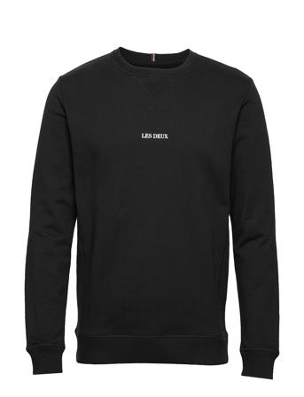 Lens Sweatshirt Sweat-shirt Genser Svart Les Deux