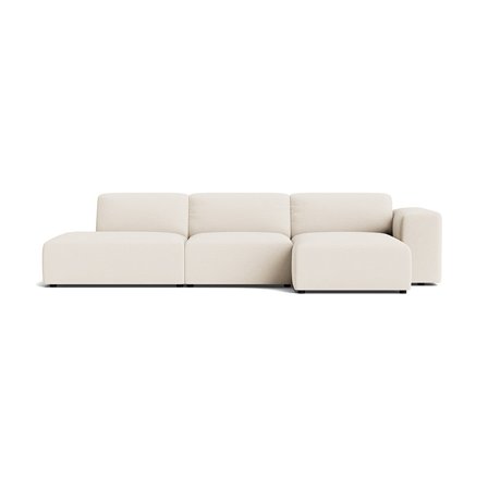 Soma chaiselong sofa, højrevendt | Open end - Loop Creme - 336x147x75 - Sofa, chaiselong