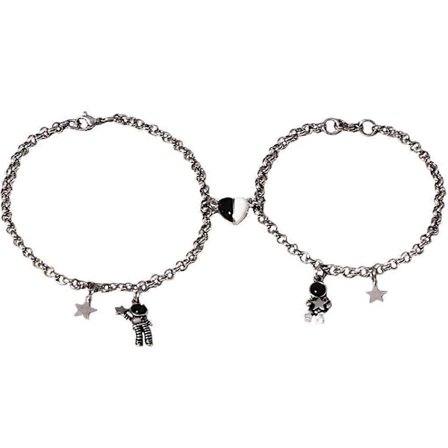 1 Par Matchande Armband för Par Justerbara Astronautarmband Älskararmband