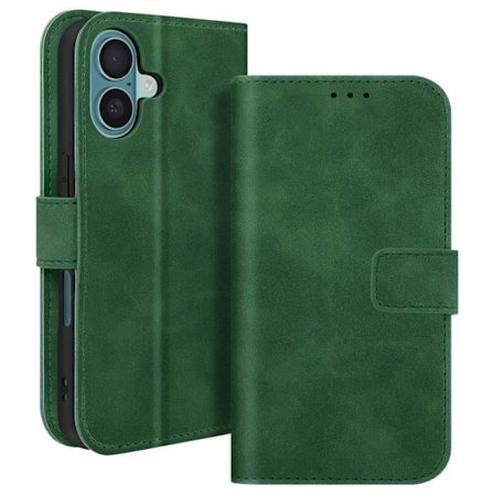 iPhone 16 Etui Pung Flip Video Support Grøn