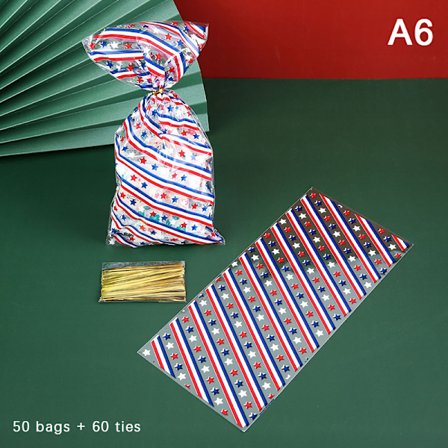 50st julgodispåsar i plast Julkakor presentpåsar