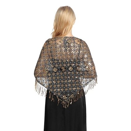 Iltapuvut Huivi Lady Cape Wraps BLACK GOLD BLACK GOLD
