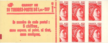 Frankrig 1977-1978 - Frimærkehæfte YT 1972-C3 - Postfrisk