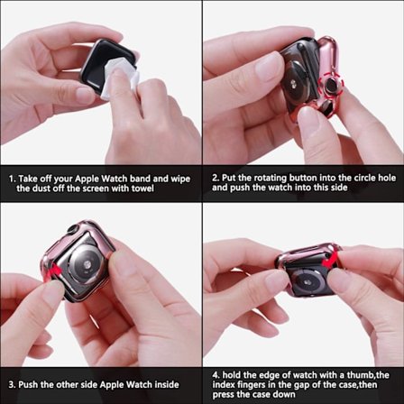 3-pack kompatibla med Apple Watch-fodral 38 mm, mjukt HD-skärmskydd med hög känslighet för iWatch Series 3/2/1 38 mm (3 transparenta)