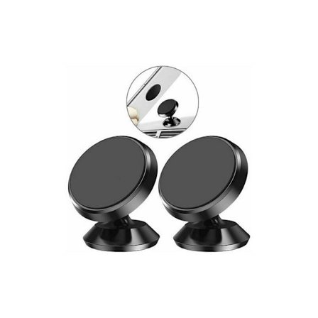 Biltelefonholder, [Pakke med 2] Universal Biltelefonholder 360° Rotation, Bærbar Magnetisk Selvklæbende Magnet til Smartphone, Kompatibel med 