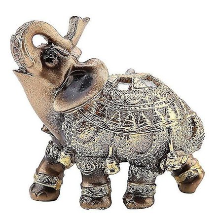 Elefantti-patsas, Feng Shui -kultaisen elefantti-koristeen onnen ja vaurauden hahmo