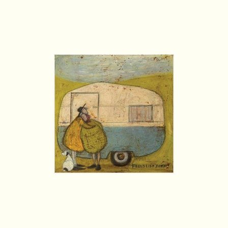 Sam Toft Feels Like Home II Tryck 30cm x 30cm Grön/Blå/Beige