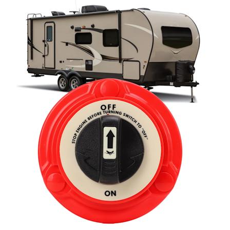 DC6‐32V Batteri Avstängningsbrytare Rund På/Av 2 Positioner 2 Terminaler 300A Ström Avstängningsbrytare för Marinbåt