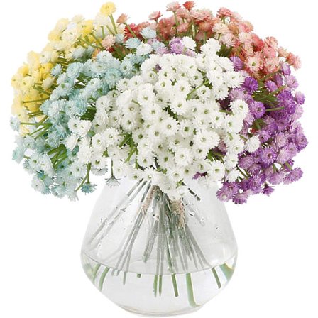 6 bundter falske brudeslør blomster kunstige blomsterbuketter blomsterarrangement til håndværk bryllupsfest boligindretning