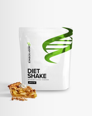 3 x Måltidsersättning - 420 g - Apple Pie - Body Science Diet Shake - Viktminskning