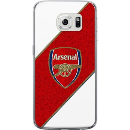 Kompatibelt Mobilskal till Samsung Samsung Galaxy S6 edge Moschino Toy teddybjörn med enkel tecknad design, brun björn med vit tröja och tydlig log