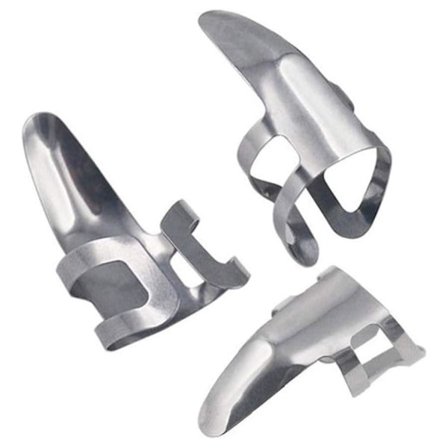 3x fingerplekter til guitar - rustfrit stål