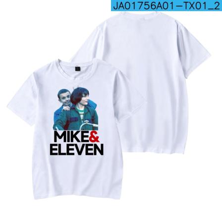 Stranger Things Säsong 4 Modetryck T-shirtmönster 1 Vit 4xl