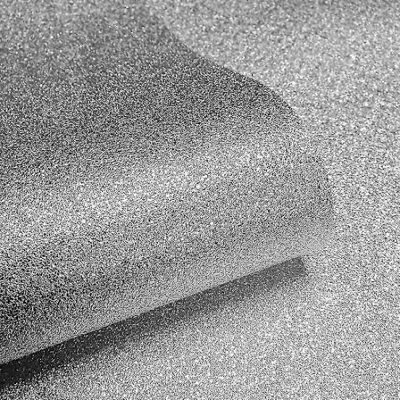 Teksturert glittertapet med sparkle-effekt (FMY) sølv