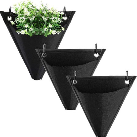 Trädgårdsskötsel Flower Container Plant Grow Bag 3-Pack