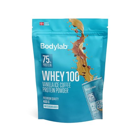 Bodylab Whey 100 Proteinpulver 400 g Vanilla Ice Coffee 400 g, Sport & Velvære, Protein & Energi, Proteinpulver
