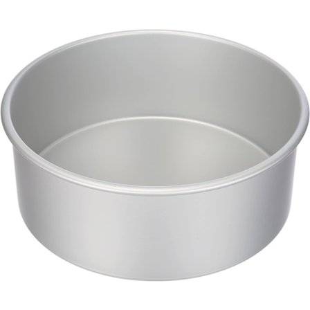 Fyra Mousse Chiffon Cake Pan Professionell Rund Aluminium Cake Pan, Metall, Silver, 25 x 8,1 cm