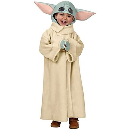 Christmas Baby Yoda Costume,mandalorian The Child Robe Coat Hat,Cosplay Costume för barn -a