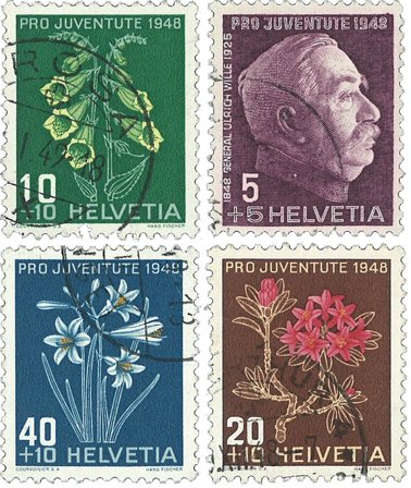 Schweiz 1948 - MICHEL 514/17 - Stemplet