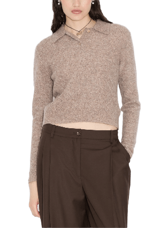 Holzweiler Argyle Polo Överdelar Dam Beige M