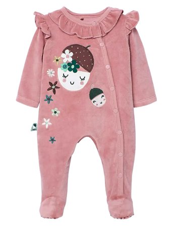 Boboli | Velour Play Suit -Bci | 74
