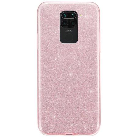 Glitter Skal För Xiaomi Redmi Note 9 - Roséguld Rosa Guld