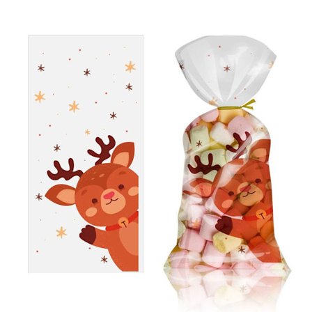 50 st julgodispåsar Xmasförpackningspåsar D D