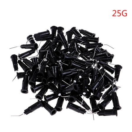 100 stk. Dental Flowable Komposit Flow Resin Syre Ætsende Gel Applikator Forsyninger Tips Doseringssprøjter Irrigationsnålespids