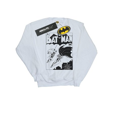 DC Comics Girls Batman No. 1 Mono Sweatshirt 12-13 år Vit
