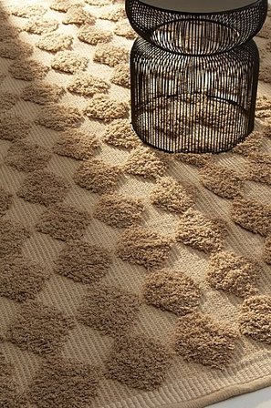 Jotex - Katoenen Tapijt Beige Beige - CLEMENTINE - Koop Katoenen vloerkleed bij Jotex