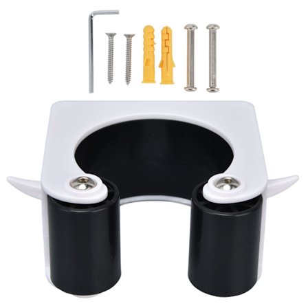 Cykelophæng Fast Design Stabil Pålidelig Multifunktion ABS Væg Cykelholder til Garage Stue Sort