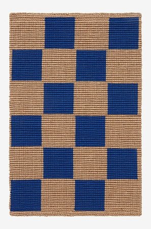 Jotex - Deurmat 60x90 Cm Blauw/naturel Blauw/naturel - BRICKET - Koop Deurmatten bij Jotex