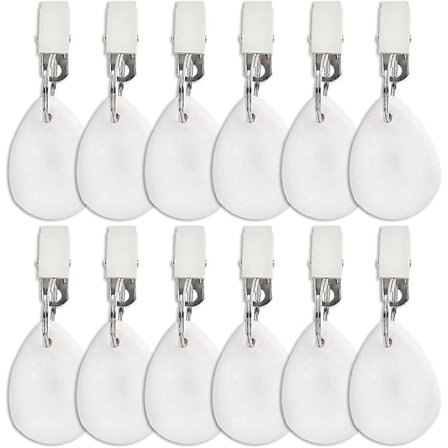 12 Dukvekter, Marmorstein Dukvekter Innendørs Utendørs, Dråpeformede Kraftige Dukholdere Henger Med Metallklemmer For Uteplass