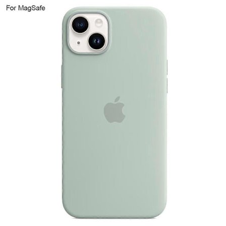 For iPhone 14 Deksel Kompatibelt med MagSafe Flytende Silikon Telefon Bakdeksel [Induksjon Popover](h})