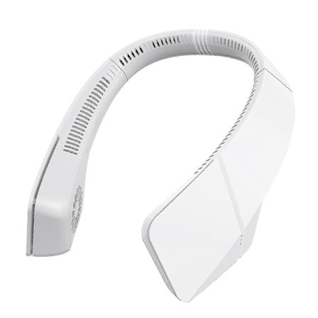 Justerbar vindkraft halsventilator (grå)