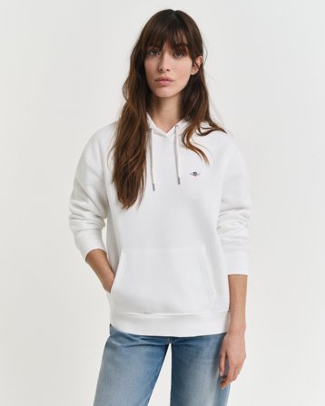 GANT Damen Hoodie (L) Weiß