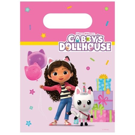 Gabbys Dockskåp Papperspåse 4-pack - Partyninja.se
