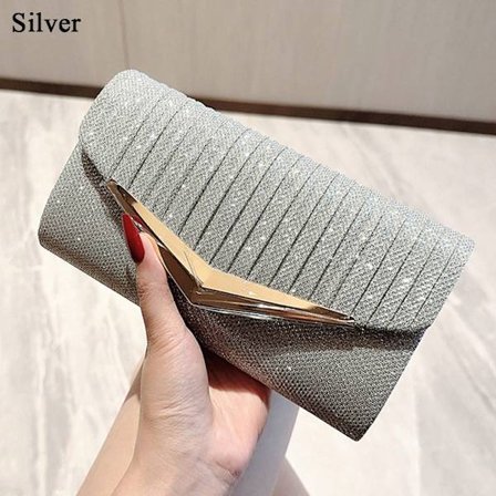 Evening Bags Dinner Bag SILVER - spot-myynti