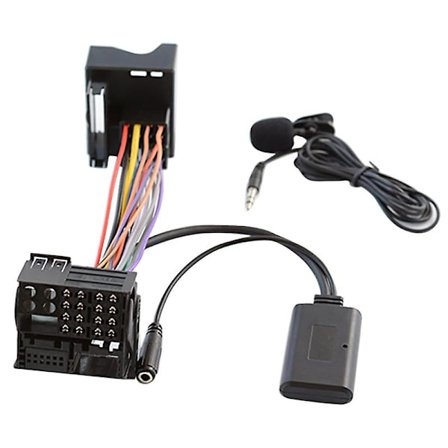 Auton Bluetooth 5.0 Aux-kaapeli Mikrofoni Handsfree Matkapuhelin Ilmainen Puheluadapteri 6000 CD Mondiin [DB]