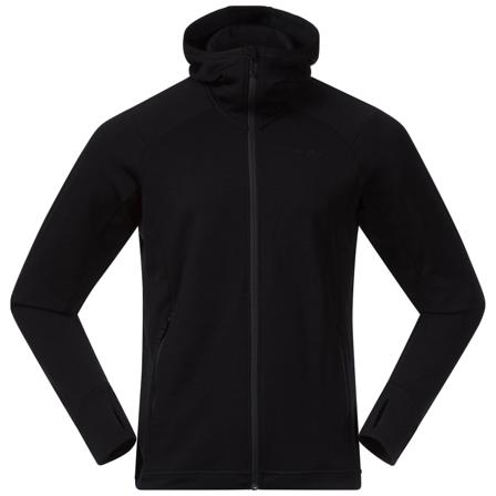 Bergans Men's Ulstein Wool Hood Jacket Men Mid layer tops Black L