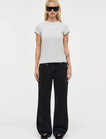 NEUW Daria Boyfriend French Blackwashed Black - Black - 30 x 30