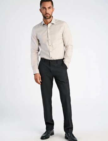 Lindbergh Black Technical Stripe Shirt L/S - Beige - XL