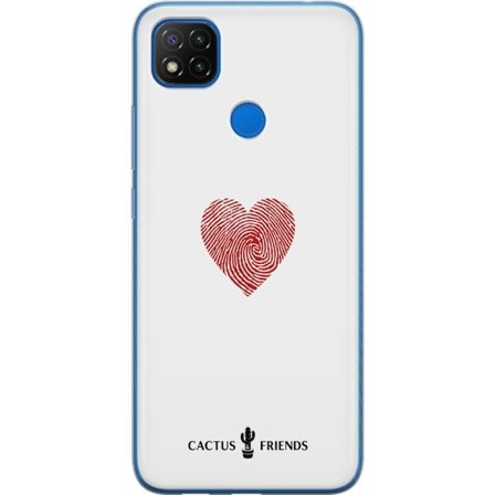 Yhteensopiva Puhelinkuori Xiaomi Xiaomi Redmi 9C NFC Cactus and Friends - Fingerprint Love