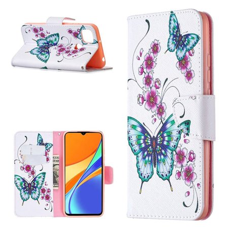 Wonderland Xiaomi Redmi 9C Läppäkotelo - Beautiful Perhonen