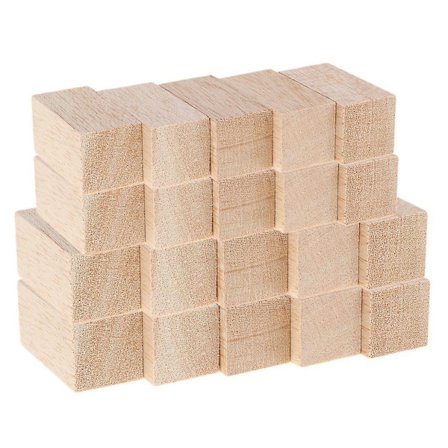 20 stk Balsa Treblokker Gjør-det-selv-modellering Craft Furu Arbeidsmaterialer