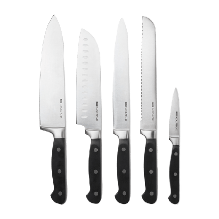 SAVORY Knivset 5 delar GOURMAND Köksredskap Svart ONESIZE