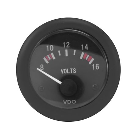 VDO Spændingsmåler 12V VDO Batteri Voltmeter Enhed Voltmeter Instrument Tilbehør [db]