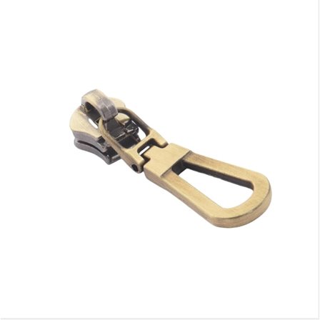 Paket med 5 st dragkedjehuvuden i metall