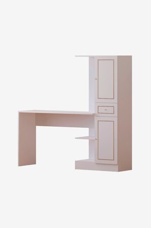 Hanah Home - Skrivebord og bokhylle Milla - Hvit - Skrivebord - Fra Homeroom