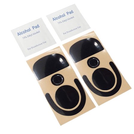 Mus Skates Klistermärken Runda Böjda Kanter Musfötter för GProX Superlight2 Mus